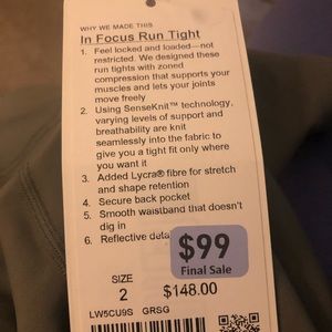 New with Tags Lululemon Leggings